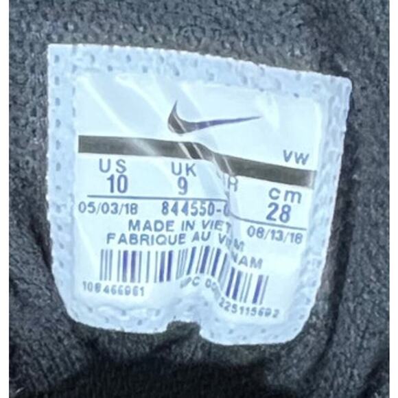 ***SOLD*** Mens Nike Durasport 4 Spikeless Golf Shoes Size 10 Black Metallic - Picture 6 of 6